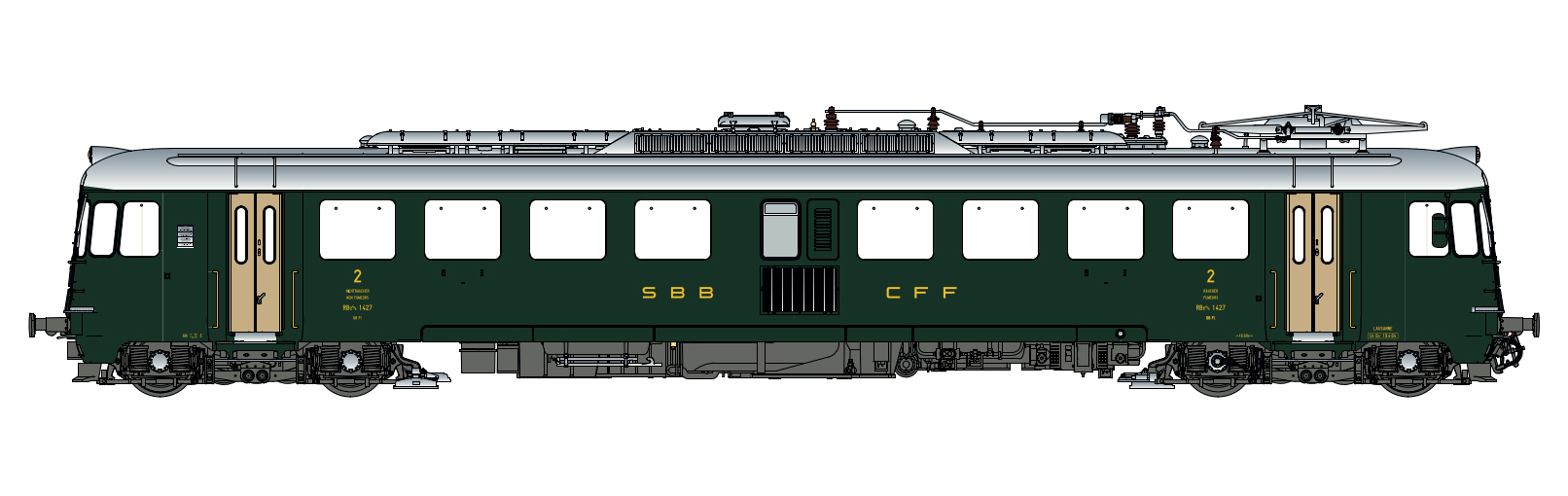 hobbytrain-rbe-4-4-triebwagen-sbb-gr-n-ac-sound image 1