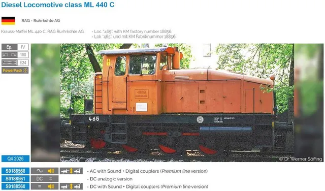 hobbytrain-ml-440-c-diesellok-rhg-ep-iv-ac-sound image 1