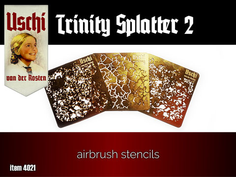uschi-4021-trinity-2-splatter-airbrush-schablone-3er-set image 1