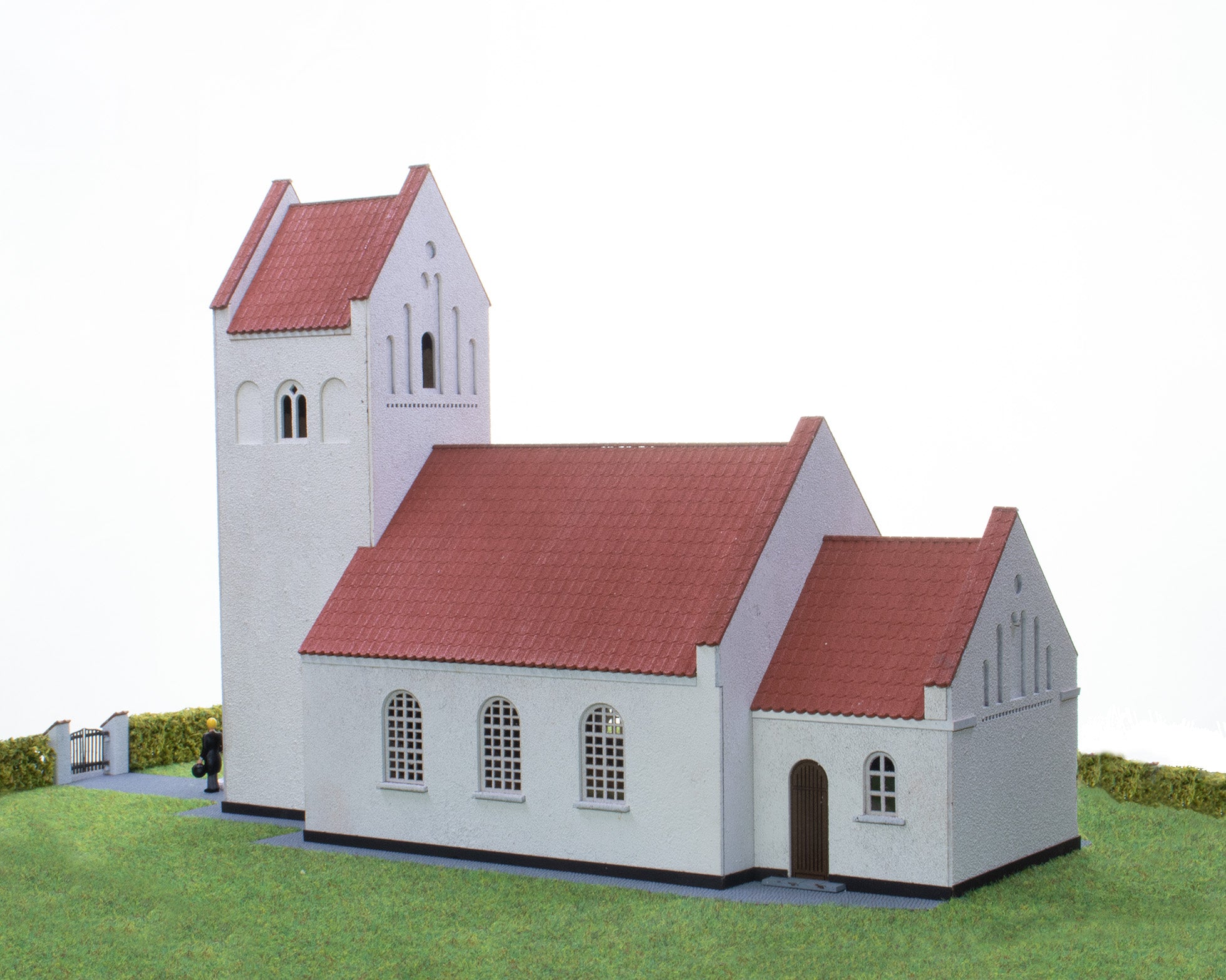 hobbytrade-ud-p-landet-ht-87383-dorfkirche-bausatz-wei-h0 image 2