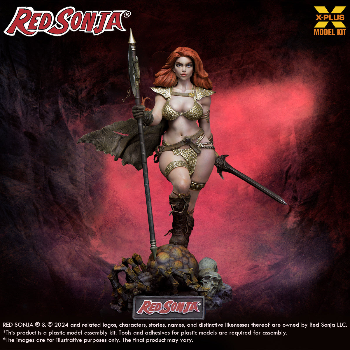 x-plus-red-sonja-1-8-plastik-modellbausatz-figur image 1