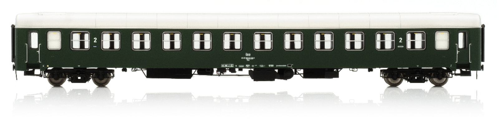 hobbytrain-uic-x-bb-personenwagen-spur-n-2-kl-ep-iii-gr-n image 1