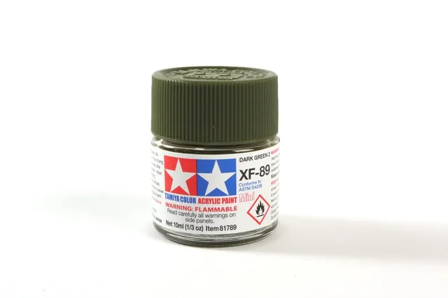 tamiya-xf89-dark-green-2-acrylfarbe-10ml-matt image 1