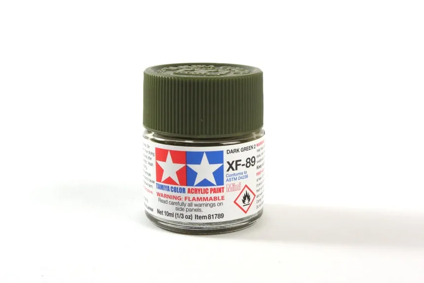 tamiya-xf89-dark-green-2-acrylfarbe-10ml-matt image 1