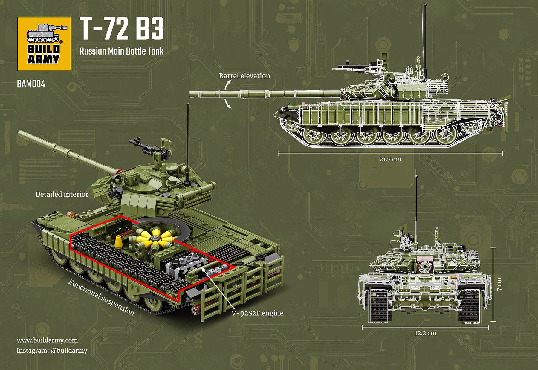 build-army-bam004-t72b-kampfpanzer-klemmbausteine image 4