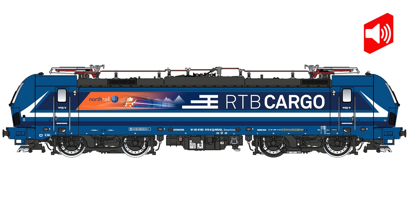hobbytrain-br-192-smartron-northrail-e-lok-dcc-sound image 1
