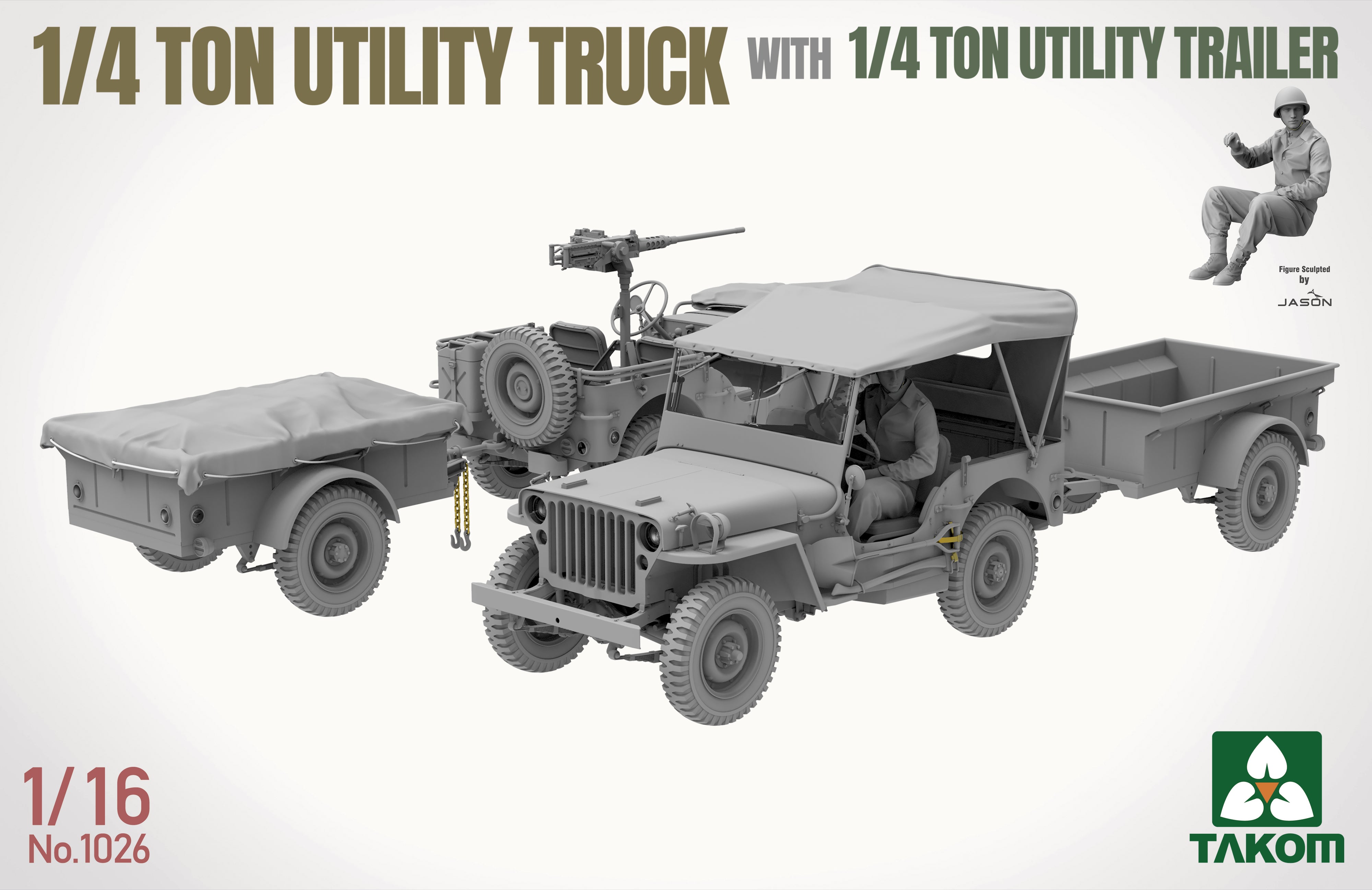 takom-1026-1-16-jeep-mit-anh-nger-bausatz-canvas image 4