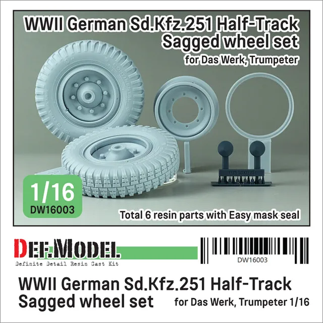 def-model-dw16003-sd-kfz-251-r-der-1-16-resin-set image 1