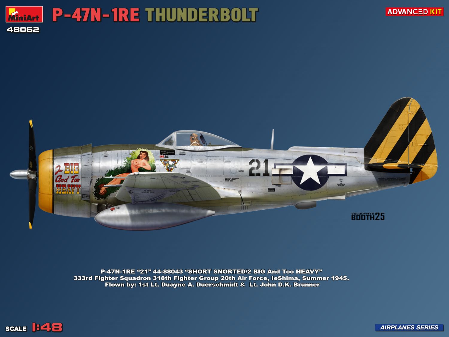 miniart-48062-p-47n-1re-thunderbolt-flugzeugmodell-1-48-ww2 image 4