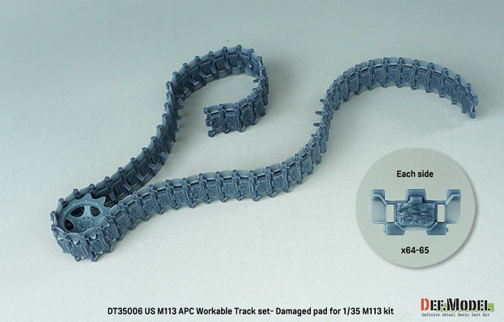 def-model-dt35006-m113-kette-1-35-workable-damaged-pad image 3