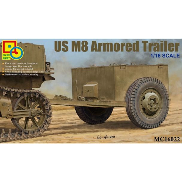 classy-hobby-mc16022-us-m8-anh-nger-bausatz-1-16 image 1