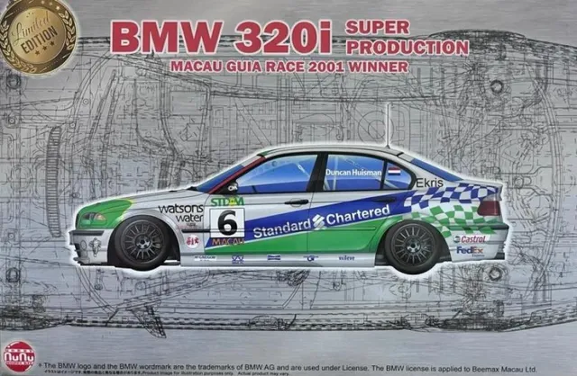 nunu-24041-bmw-320i-e46-modellbausatz-1-24-macau-2001 image 1