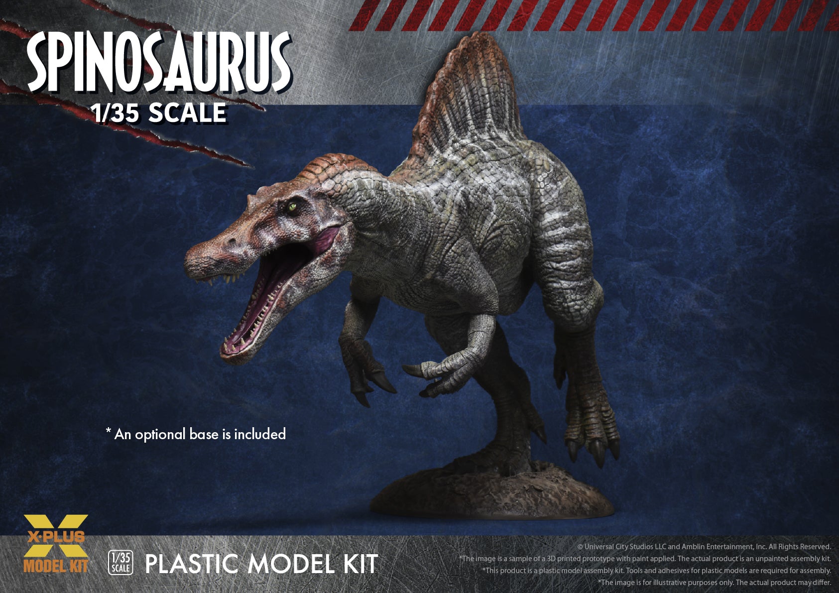 x-plus-jurassic-park-iii-0411-spinosaurus-modellbausatz-1-35-dinosaurier image 3
