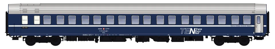 hobbytrain-personenwagen-schlafwagen-wlam-t2s-sbb-ep-iva image 1
