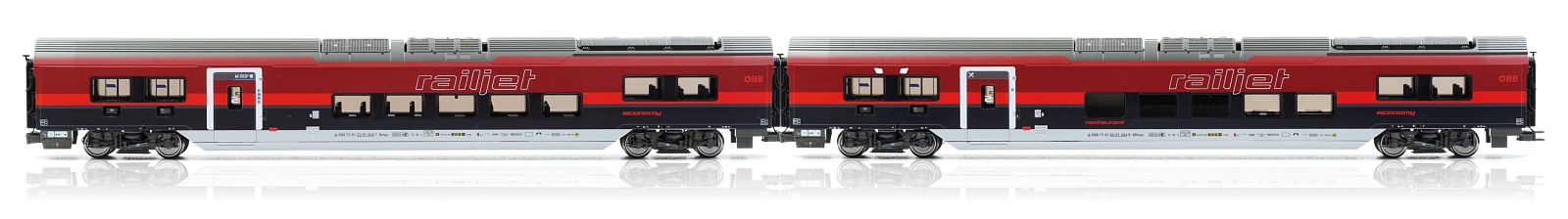 hobbytrain-railjet-dani-2er-personenwagen-bb-ep-vi-basic image 1