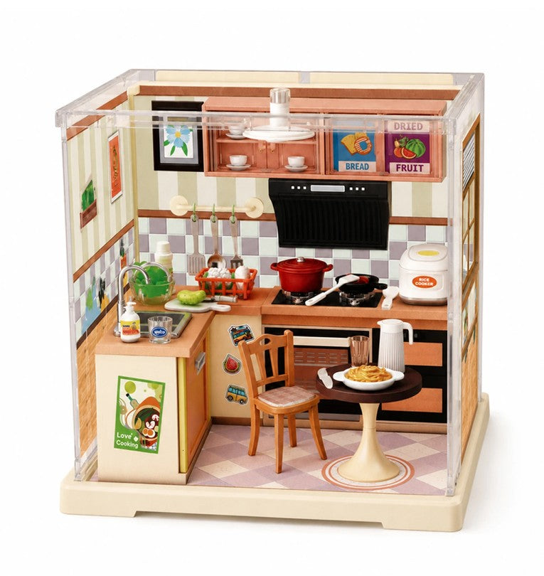 aierbaoli-delicious-moments-miniatur-k-che-diorama-103-teile-led image 2