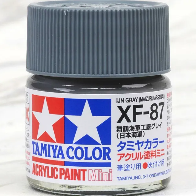 tamiya-81787-xf87-ijn-gray-acrylfarbe-10-ml-matt image 1
