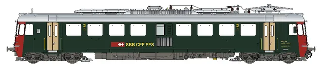 hobbytrain-rbe-4-4-1431-sbb-triebwagen-epoche-va image 1