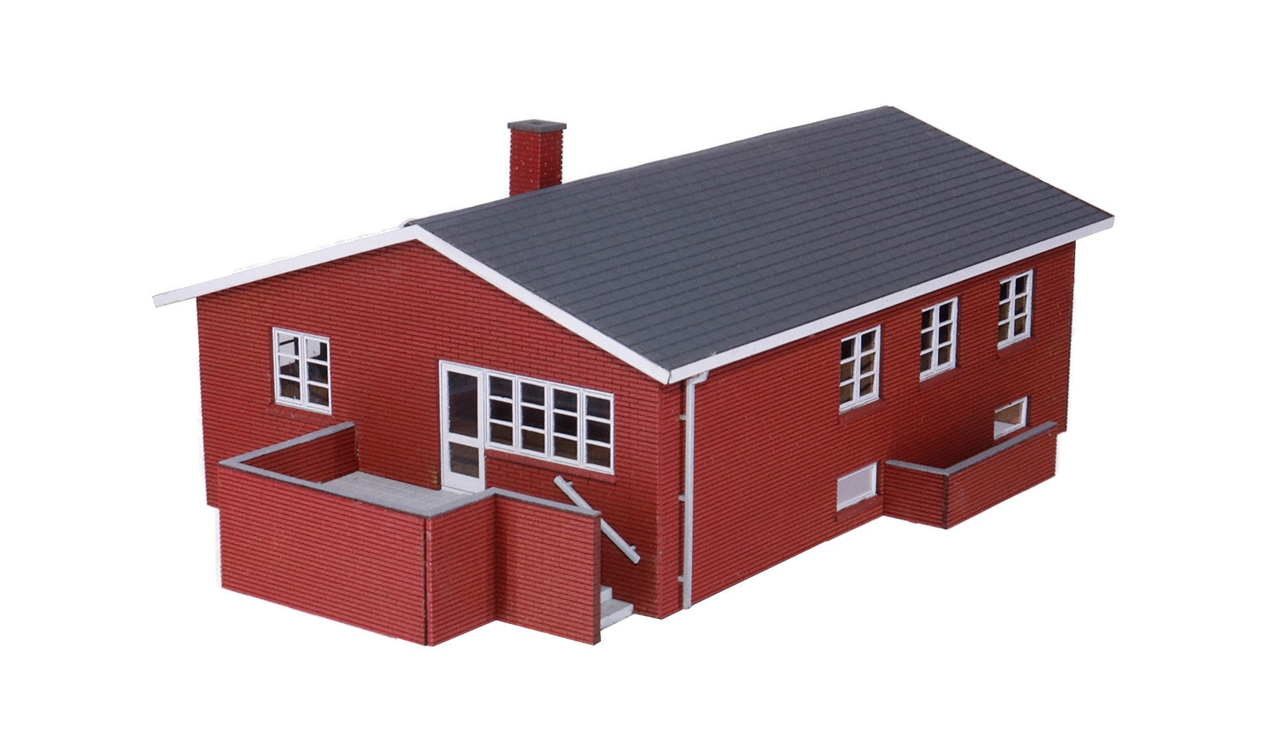 hobbytrade-villaer-ht-87288-villa-modellhaus-rote-steine-polizei image 2