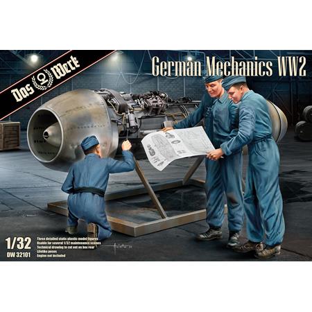 das-werk-32101-deutsche-mechaniker-ww2-figuren-1-32-3-figuren image 1