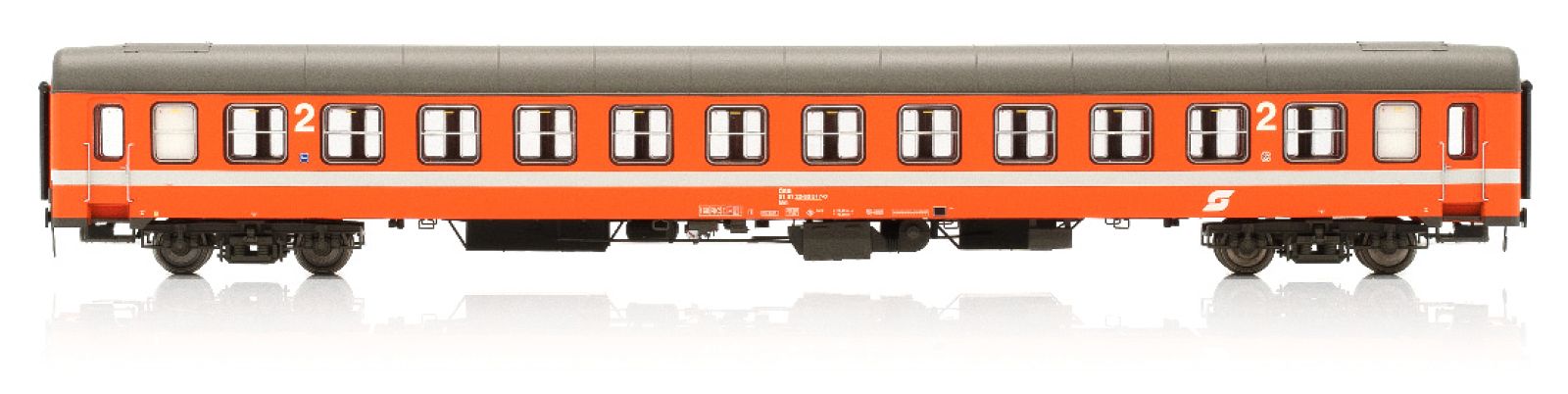 hobbytrain-personenwagen-uic-x-2-kl-bb-ep-iv-orange image 1