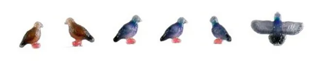 hobbytrain-modellautos-6er-set-tauben-figuren image 1