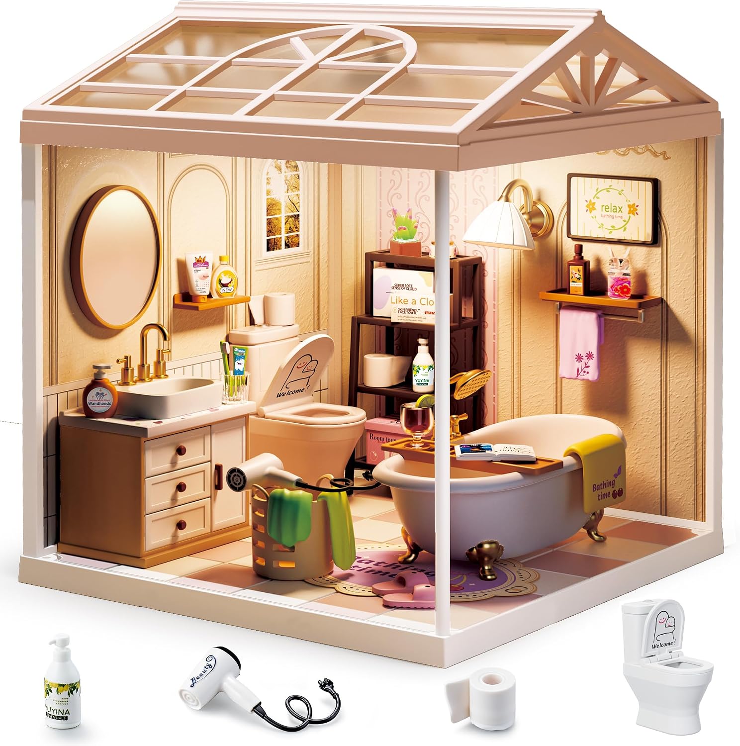 fairy-care-dreamy-bay-scene-fc-dbs8009-miniaturhaus-badezimmer-101-tlg image 2