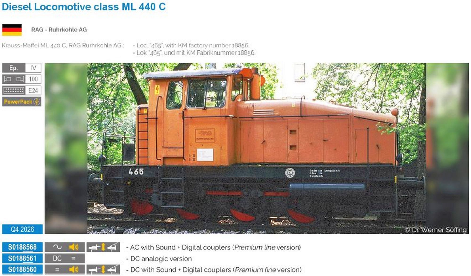 hobbytrain-ml-440-c-diesellok-rhg-ep-iv-dc image 1
