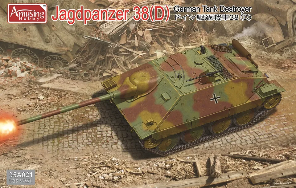 amusing-hobby-35a021-jagdpanzer-38-d-bausatz-1-35-ww2 image 1