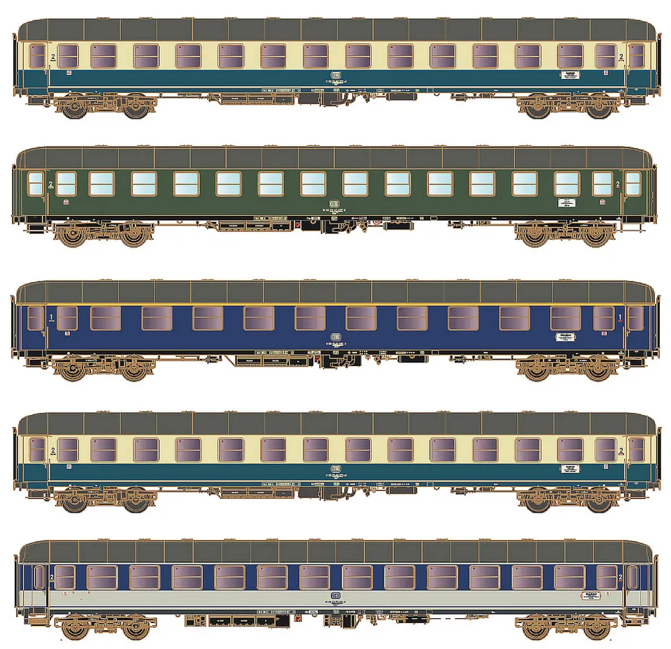 hobbytrain-d-912-emsland-personenwagen-5er-set-db-ep-iva image 1