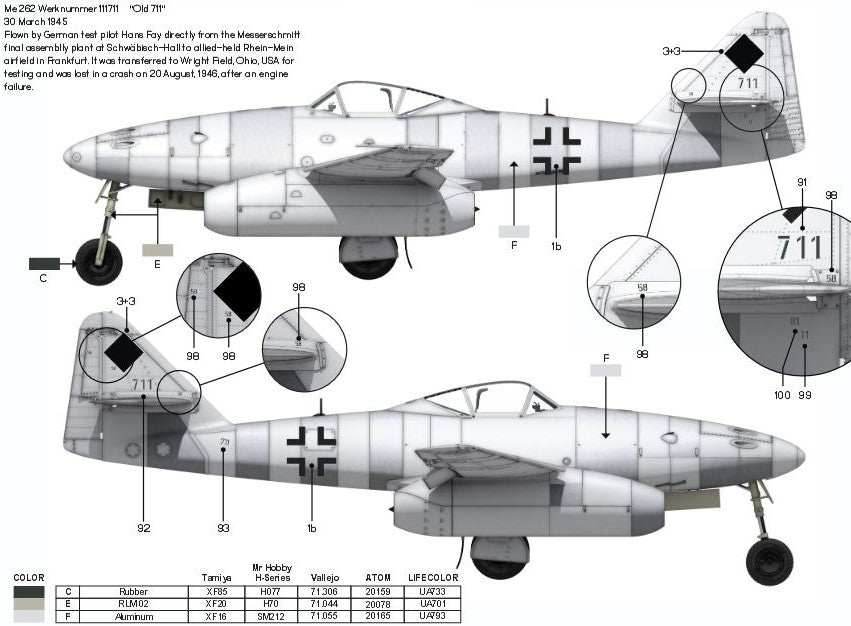 das-werk-dw32003-messerschmitt-me-262-flugzeug-bausatz-1-32 image 7