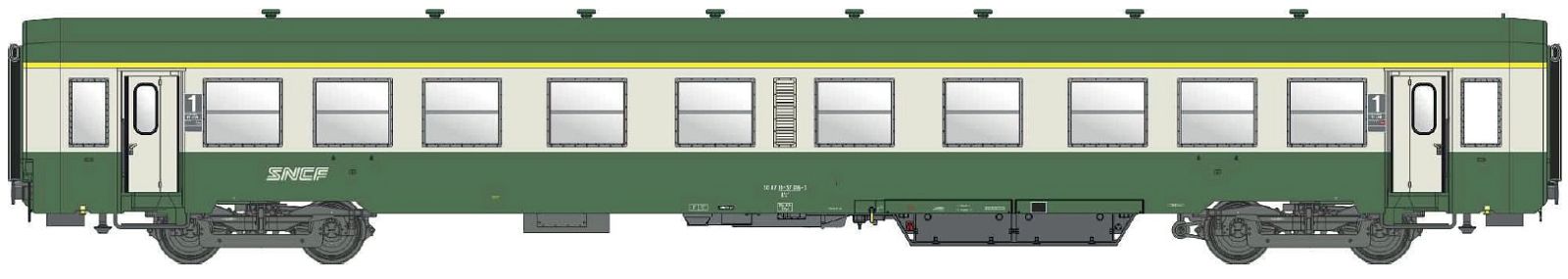 hobbytrain-usi-a4t4-personenwagen-sncf-1-klasse image 1
