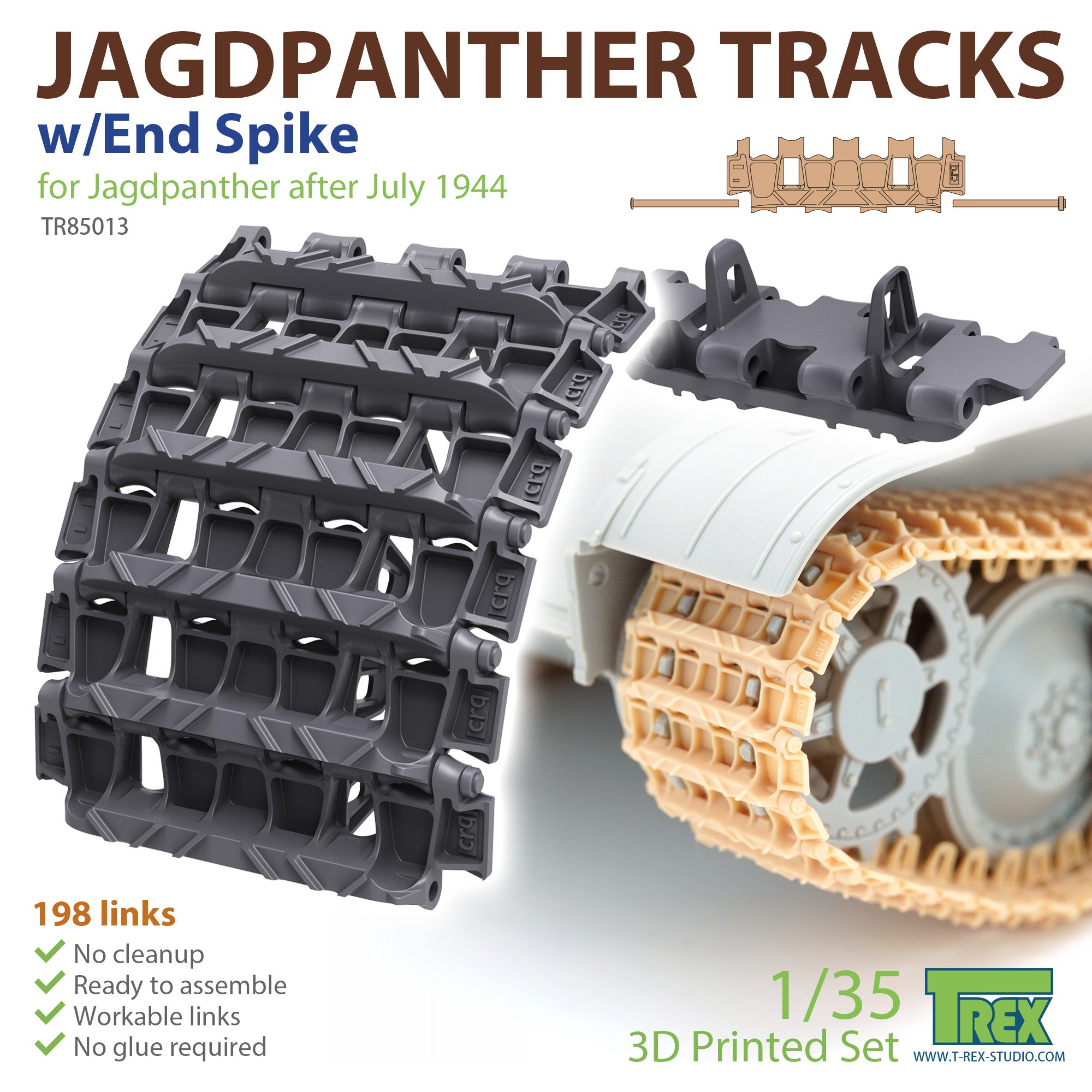 t-rex-85013-jagdpanther-kette-end-spike-1-35 image 1