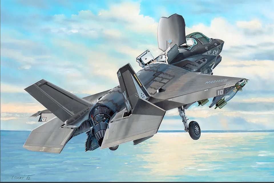trumpeter-03232-f-35b-lightning-flugzeug-1-32 image 1