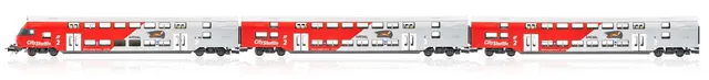 hobbytrain-personenwagen-3er-set-doppelstockwagen-bb-ep-vi-ac image 1