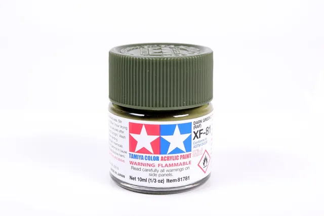 tamiya-81781-xf81-dark-green-2-raf-acrylfarbe-10ml image 1