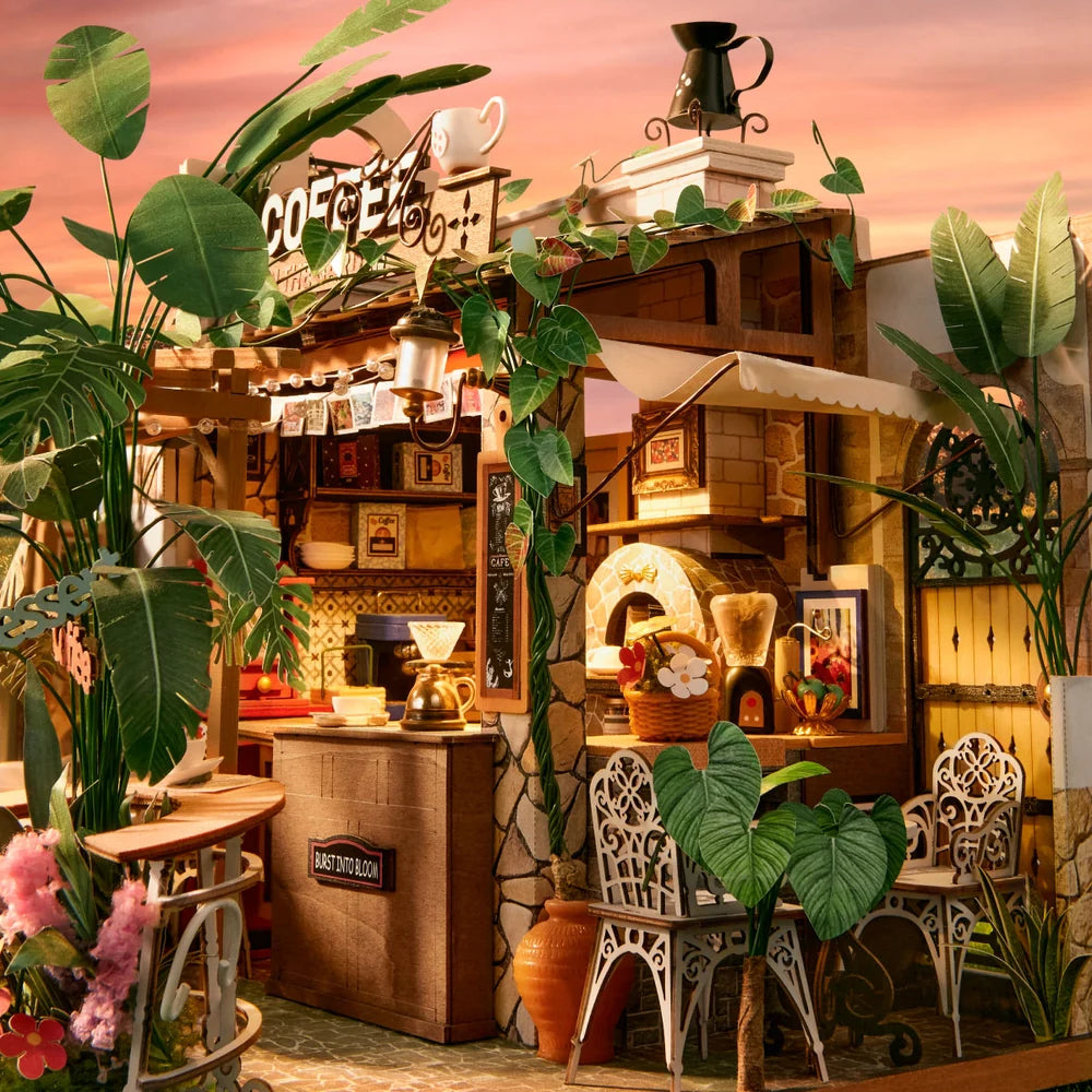 robotime-rolife-leafree-caf-dh201-miniaturhaus-holzbausatz image 2