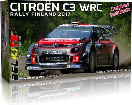 belkits-citroen-c3-wrc-finnland-2017-auto-bausatz-1-24-018 image 1
