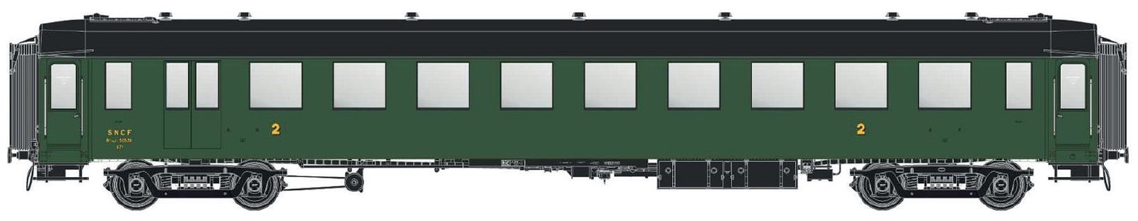hobbytrain-personenwagen-ocem-b10myfi-2-kl-sncf-ep-iiic image 1