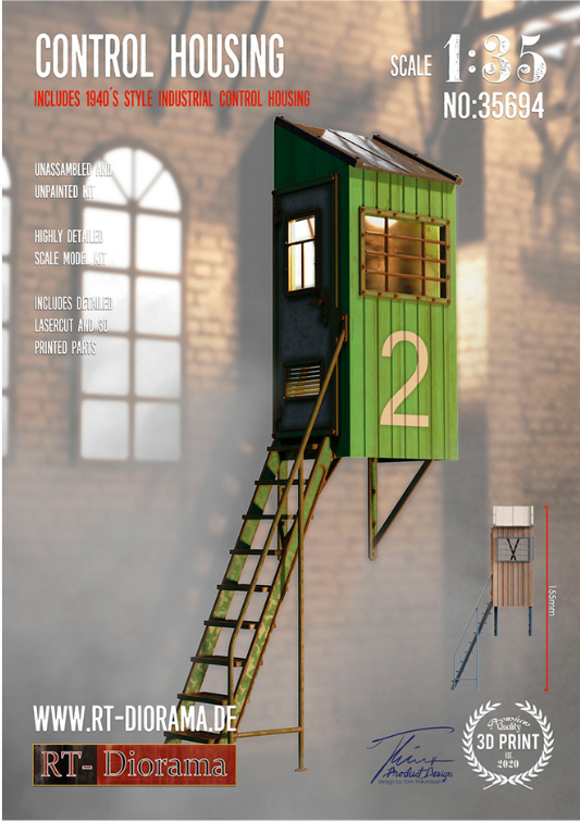 rt-diorama-35694-control-housing-diorama-1-35-resin-ww2 image 1