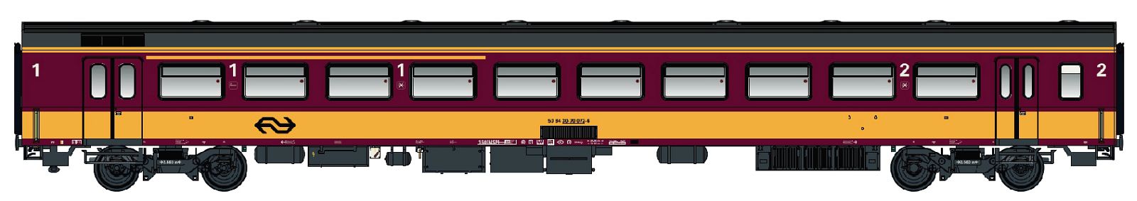 hobbytrain-personenwagen-icr-a4b6-ns-ep-vi-benelux-spur-n image 1