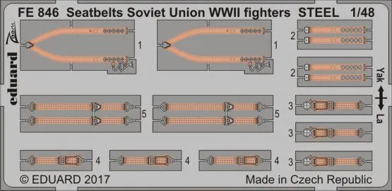 eduard-49100-sitzgurte-sowjet-j-ger-wwii-tzteile-1-48-steel image 1