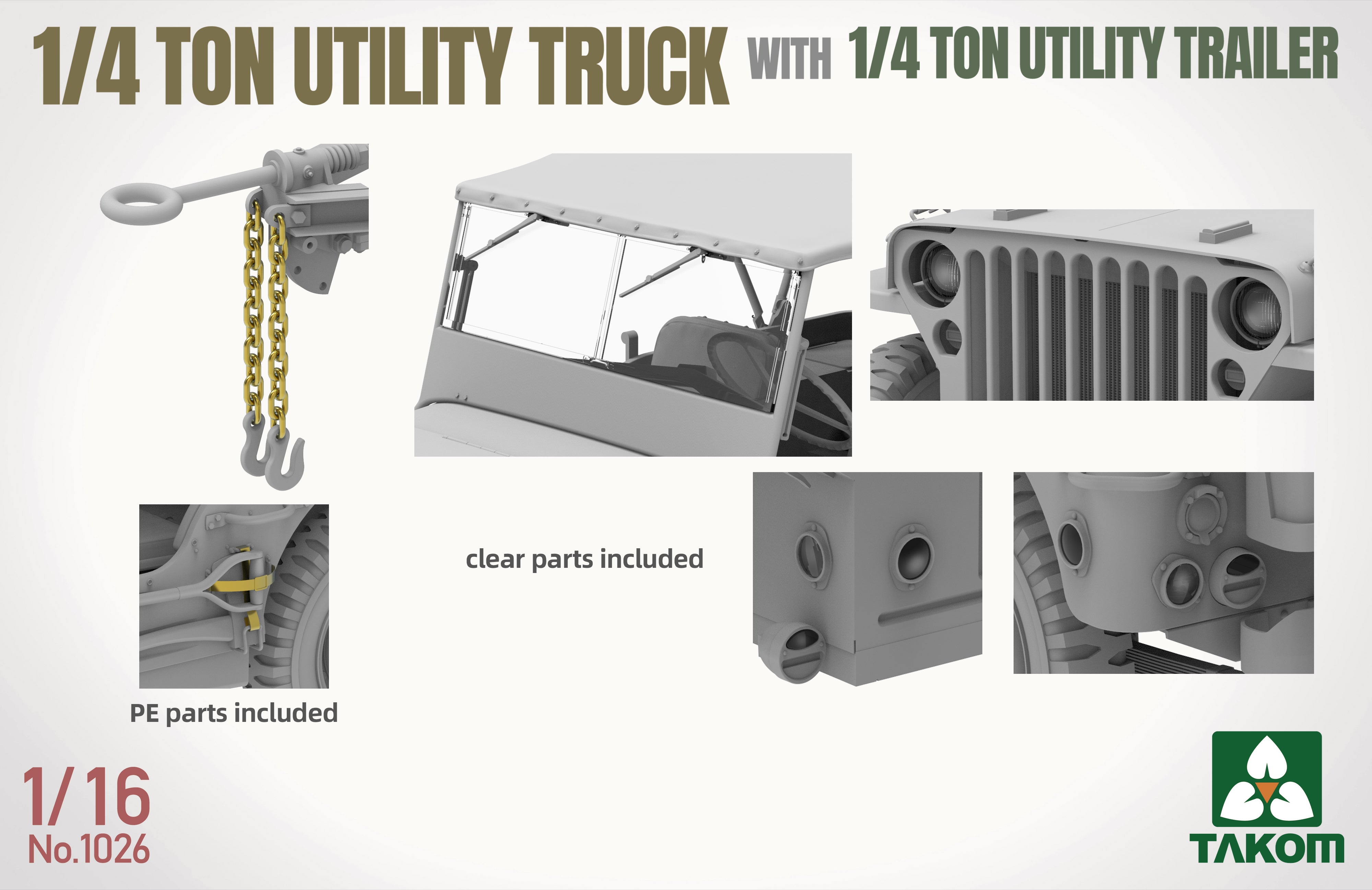 takom-1026-1-16-jeep-mit-anh-nger-bausatz-canvas image 5