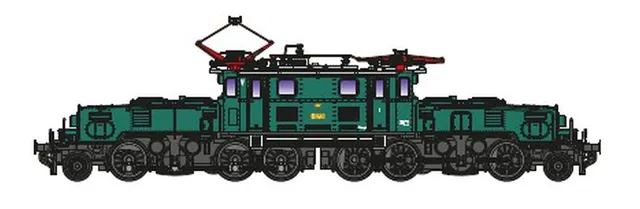 hobbytrain-elektrolok-rh-1100-bb-e-lok-gr-n-sound-museumslok image 1