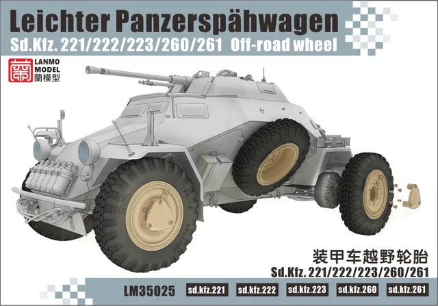 lanmo-lm35025-sd-kfz-221-222-off-road-r-der-1-35-set image 1