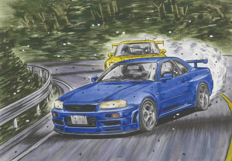 fujimi-183909-initial-d-skyline-gt-r-automodell-1-24 image 1
