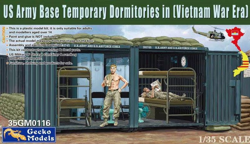 gecko-35gm0116-us-army-base-dormitories-milit-rmodell-1-35 image 1