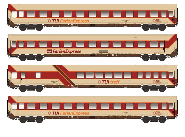 hobbytrain-personenwagen-tui-ferienexpress-4er-set-i-ep-iv-spur-n image 1