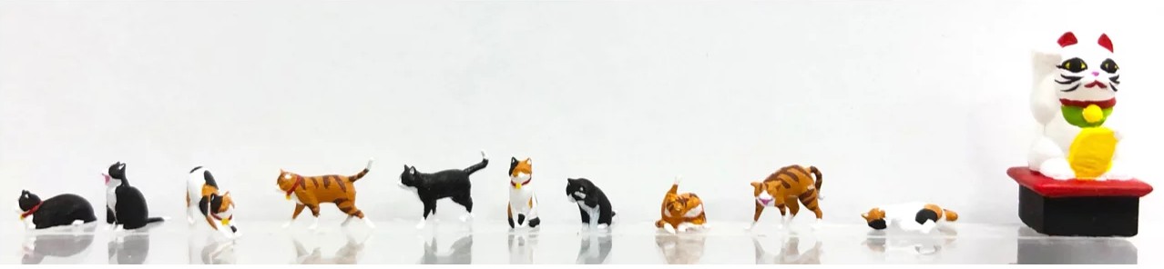 hobbytrain-modellautos-1-87-japanische-katzen-set image 1