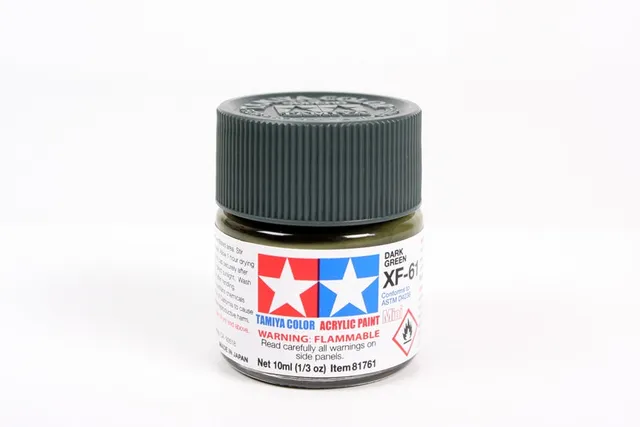 tamiya-81761-xf-61-dark-green-modellfarbe-10-ml-matt image 1